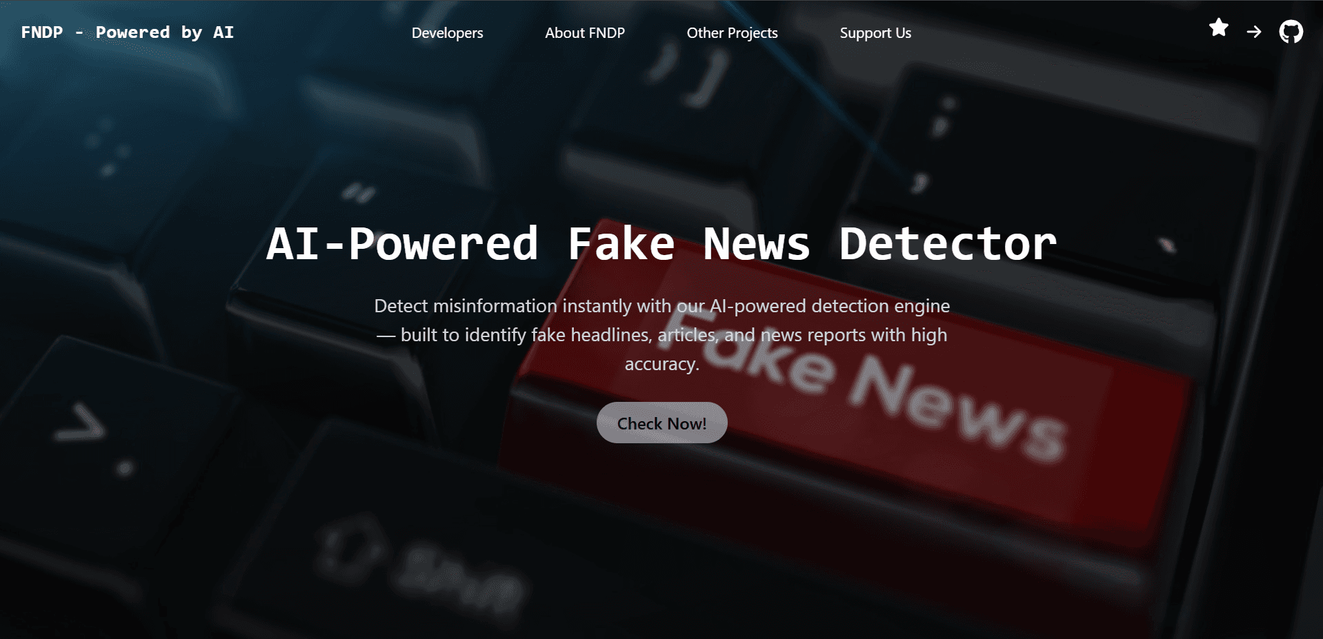 FNDP - Fake News Detector Project